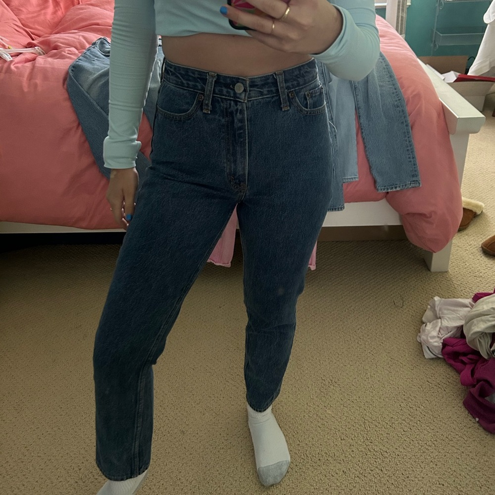 Abercrombie Annie High Rise Girlfriend jeans